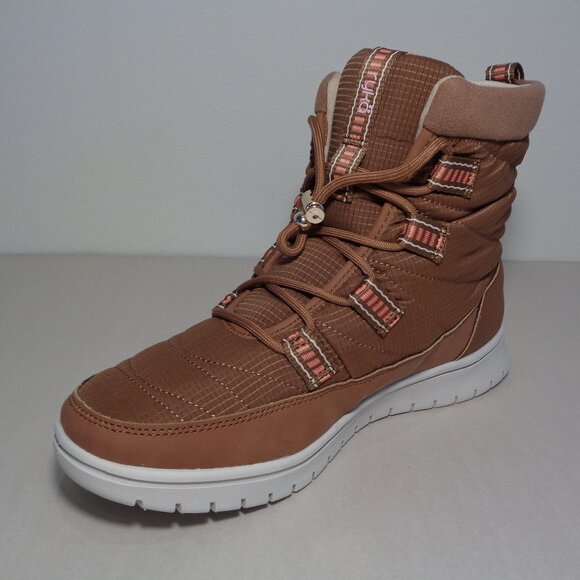 Ryka Size 6.5 Wide SENNA 3 Saddletan Fabric Boots New Women's Shoes - Picture 9 of 16